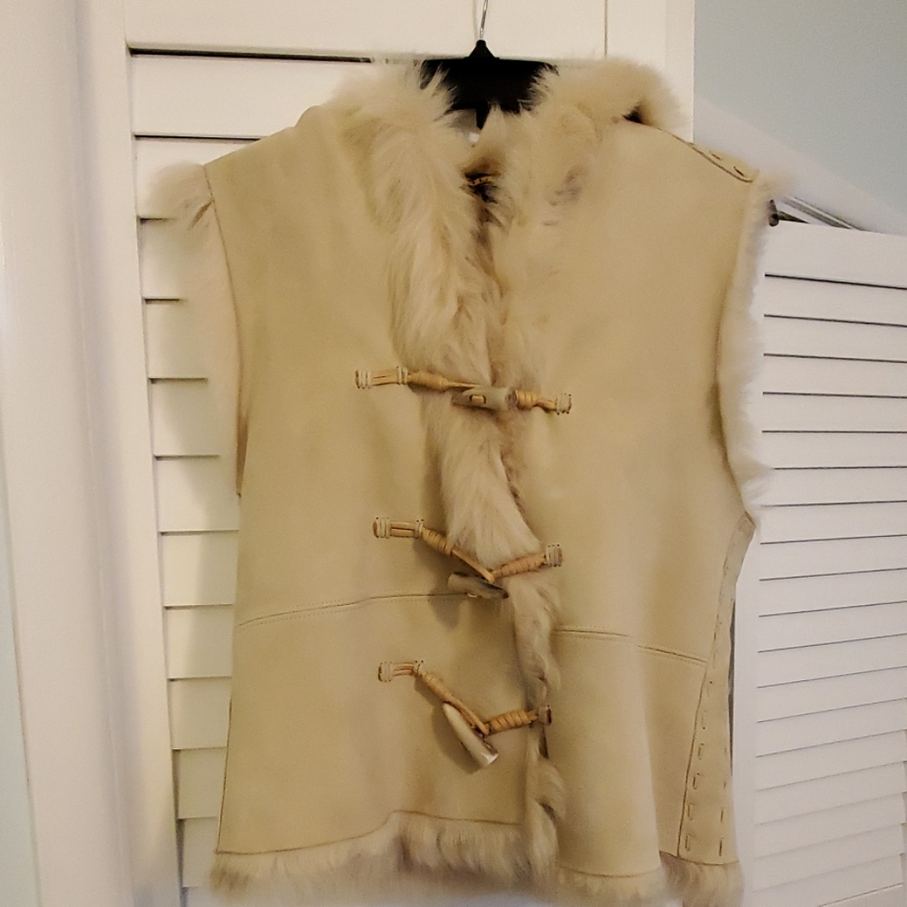 Lamb and Suede vest
